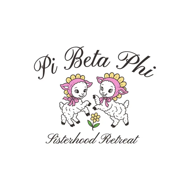 Pi Beta Phi Cute Lambs Sisterhood Retreat Tank