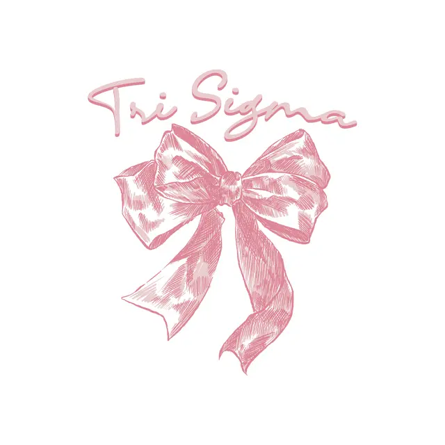 Sigma Sigma Sigma Pink Bow PR Shirt