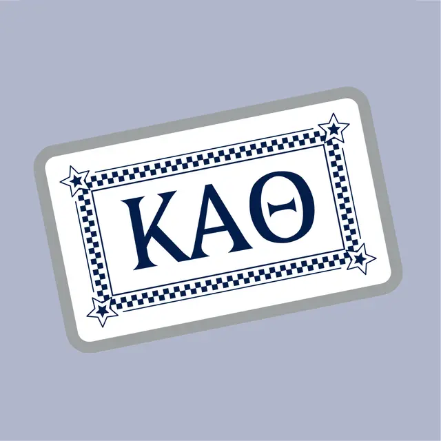Kappa Alpha Theta Star Border Text PR Shorts