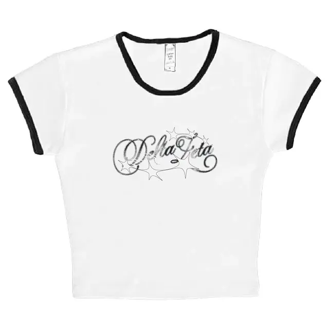 Delta Zeta Starry Script Halftone PR Shirt 2