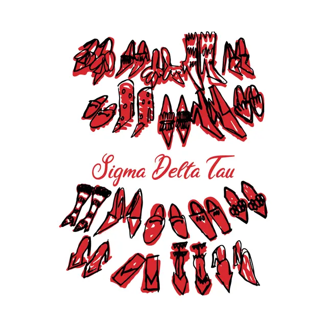 Sigma Delta Tau Illustrated Shoes PR Crewneck