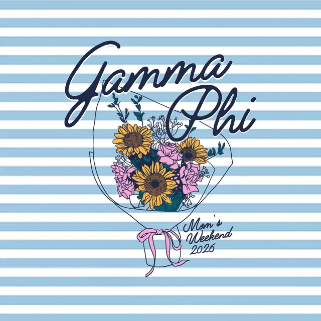 Gamma Phi Beta Floral Bouquet Mom's Weekend Sweater