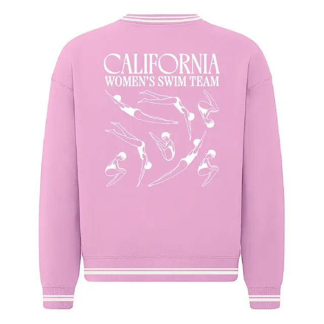 Women’s Swim Team Diving Figures Illustration PR Crewneck 2