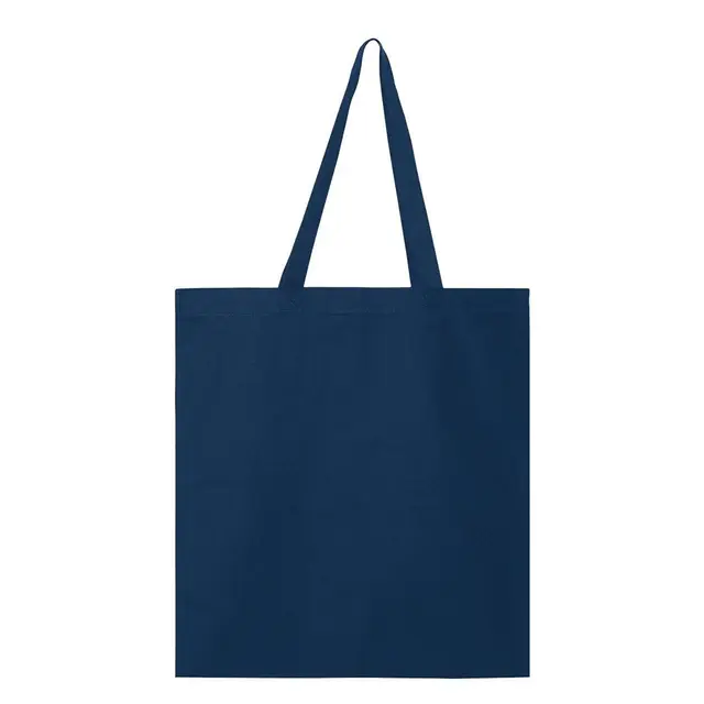 Q-Tees Promotional Tote Navy Back