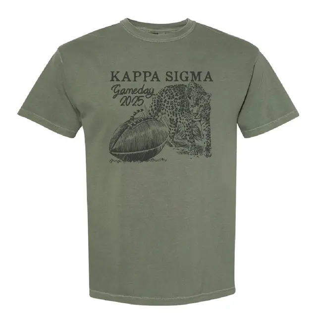 Kappa Sigma Cheetah and Football Game Day Shirt 2