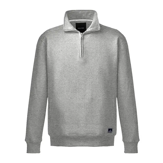 Nautica Men's Anchor Quarter-Zip Pullover n17176 Oxford Front