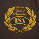 Indian Student Association Leafy Laurel Outline Crewneck