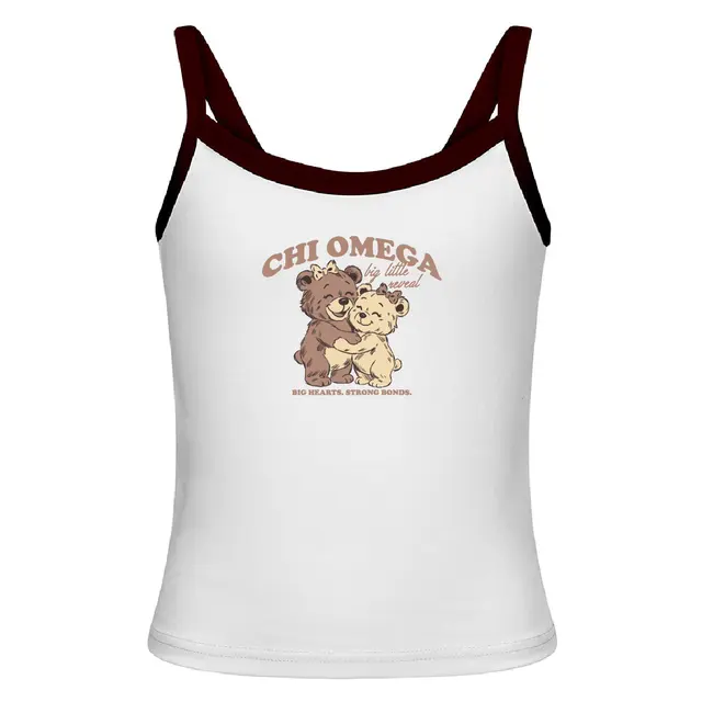 Chi Omega Hugging Bears Big Little Reveal Tank 2