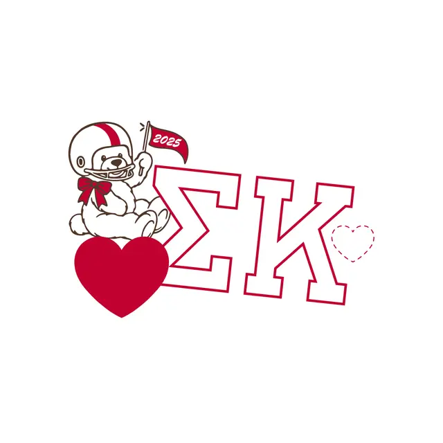 Sigma Kappa Teddy Bear and Heart PR Hoodie