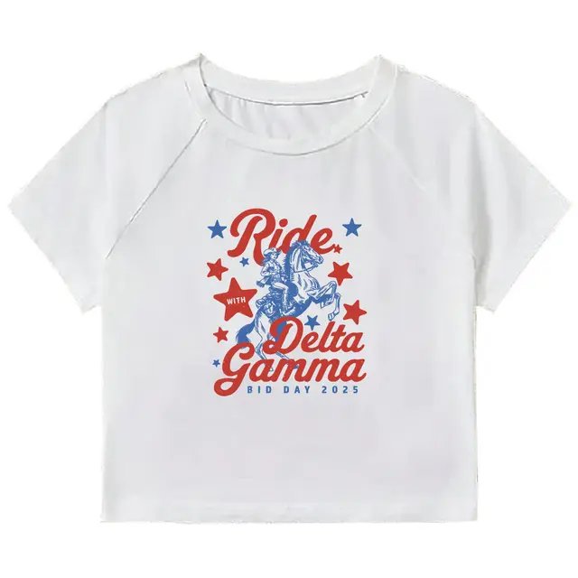 Delta Gamma Cowboy Rider and Stars Bid Day Shirt 2