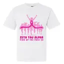 Zeta Tau Alpha Pink Ribbon Runner Philanthropy Shirt 2