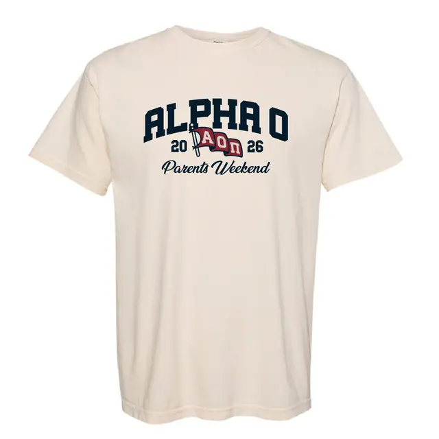 Alpha Omicron Pi Flag Design Parents Weekend Shirt 2