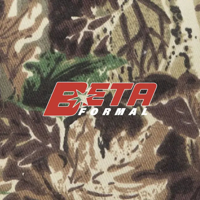 Beta Theta Pi Block Text with Camo Print Formal Hat