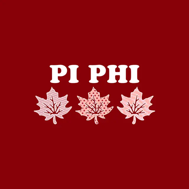 Pi Beta Phi Maple Leaf Motif PR Tank