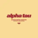 Alpha Sigma Tau Bold Text and Wave Parents Weekend Shirt