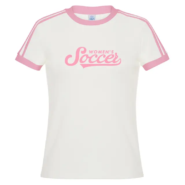 Women's Soccer Pink Script PR Shirt 2