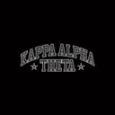 Kappa Alpha Theta Bold Block Text and Stars PR Tank