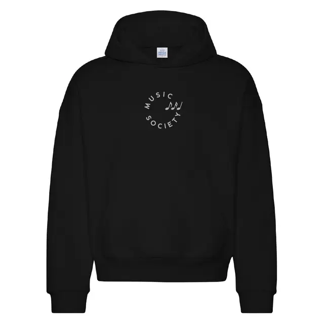 Music Society Spiral Text and Notes PR Hoodie 2