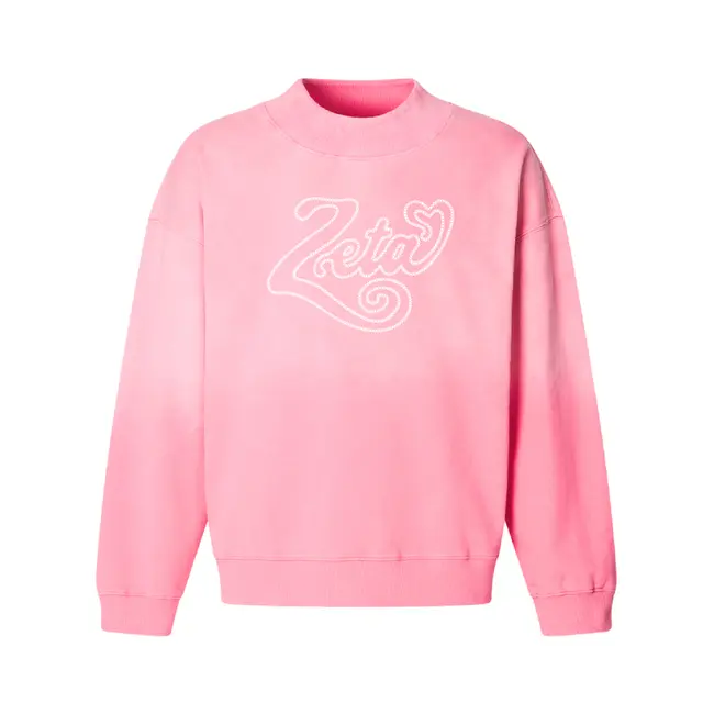 Zeta Tau Alpha Swirled Lettering PR Sweater 2
