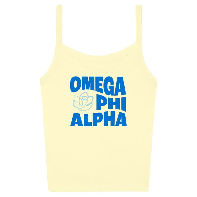 Omega Phi Alpha Bold Block Text PR Tank 2
