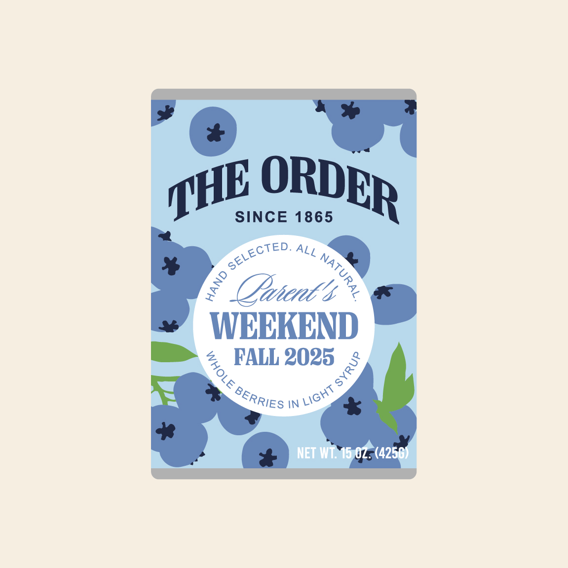 Kappa Alpha Order Blueberry Label Parent's Weekend Hoodie | Fresh Prints