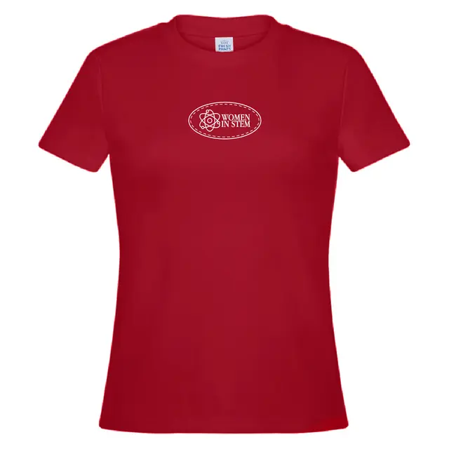 Women in STEM Atom Logo PR Shirt 2