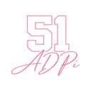 Alpha Delta Pi Stacked Serif Text PR Shorts