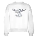Pre-Medical Society Script Text with Caduceus PR Crewneck 2