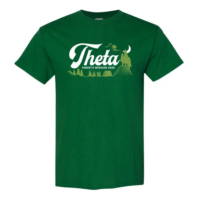 Kappa Alpha Theta Curved Script Nature Scene Parent's Weekend Shirt 2