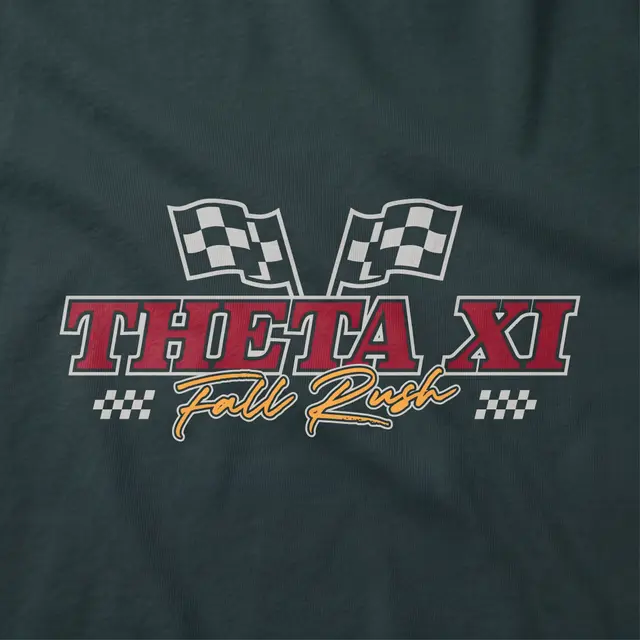 Theta Xi Checkered Flags Rush Hoodie