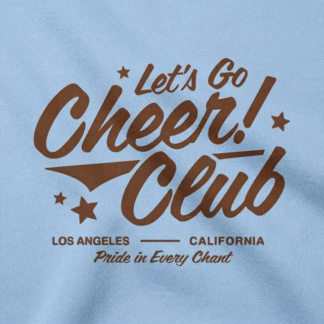 Cheer Club Star Graphics PR Crewneck