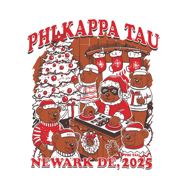 Phi Kappa Tau DJ Bear Holiday Shirt