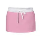 Fresh Prints Lexi Drawstring Mini Skort Light Pink White mto Front