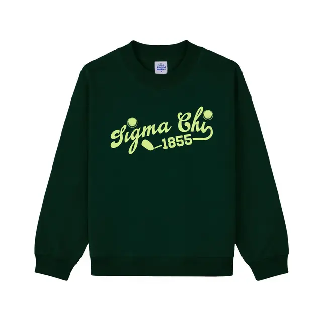 Sigma Chi Script Lettering Golf Graphic PR Sweater 2