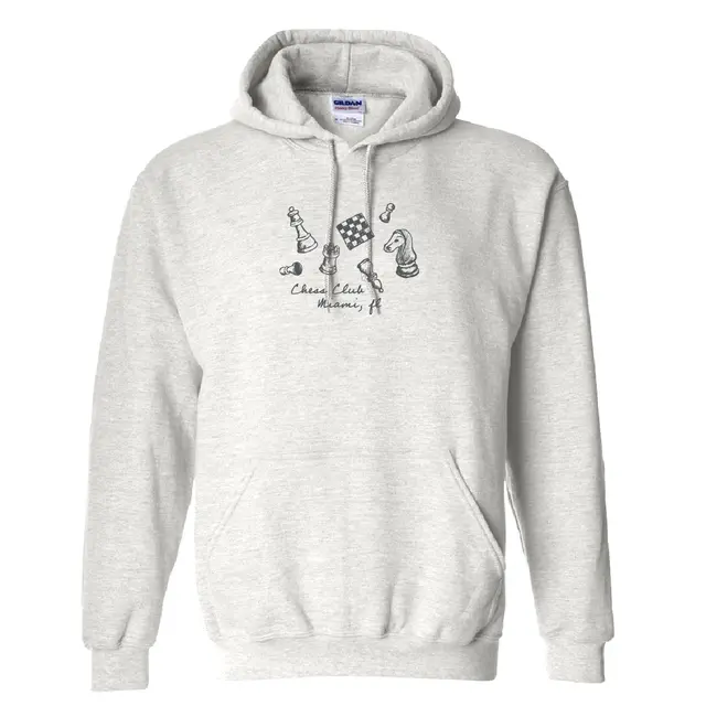 Chess Club Sketch Chess Pieces PR Hoodie 2