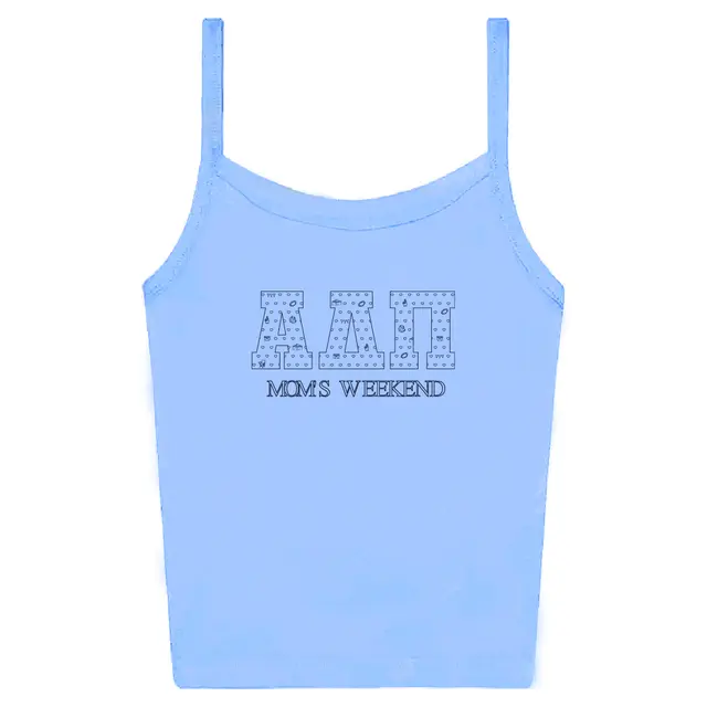 Alpha Delta Pi Heart Pattern Letters Parent's Weekend Tank 2