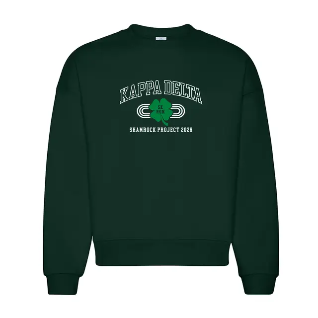 Kappa Delta Shamrock Graphic Philanthropy Sweater 2