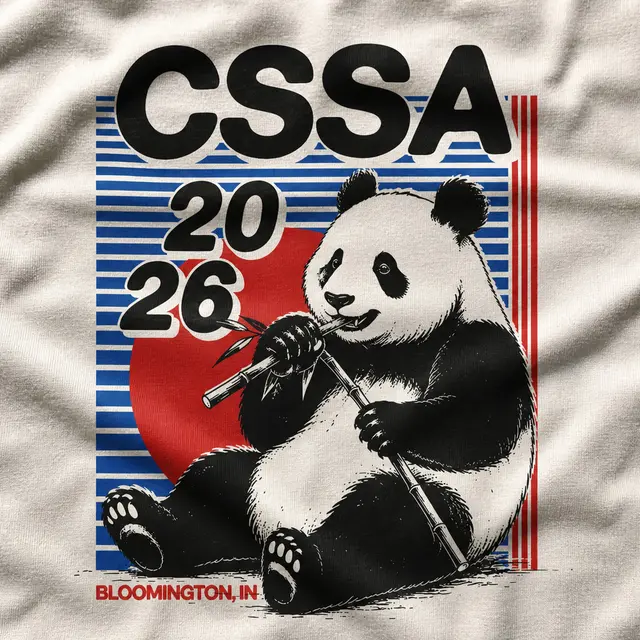 Chinese Students and Scholars Association Panda Design PR Shirt