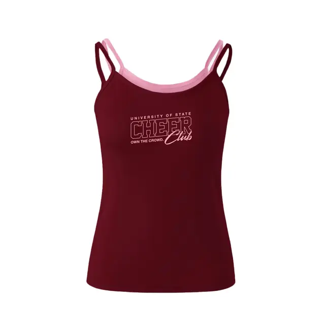 Cheer Club Block Lettering and Script PR Tank 2