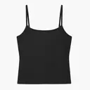 8320GD-Garment-Dye-Spaghetti-Tank-Camisole-Black-Front