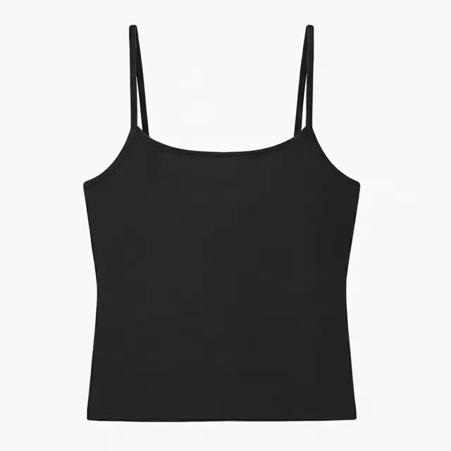 8320GD-Garment-Dye-Spaghetti-Tank-Camisole-Black-Front