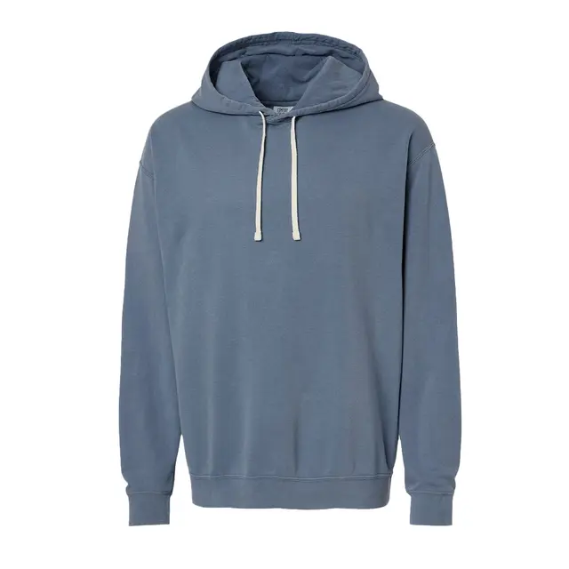 Lightweight Hooded Sweatshirt Blue Jean Front