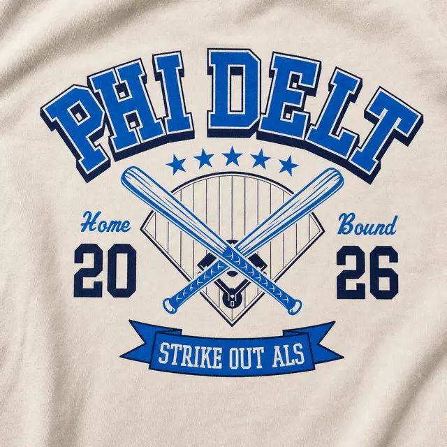 Phi Delta Theta Crossed Bats Graphic Philanthropy Crewneck