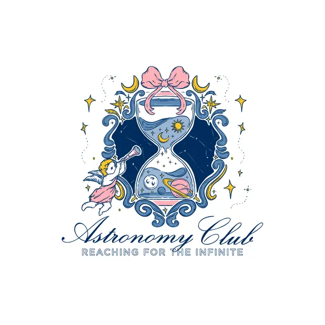 Astronomy Club Cherub and Hourglass PR Crewneck