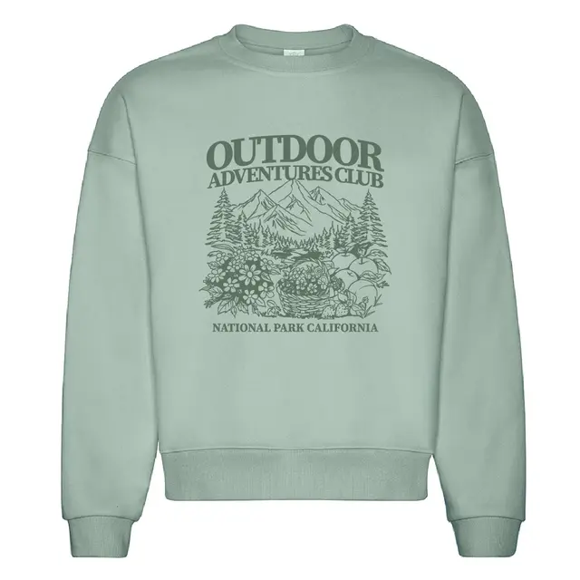 Outdoor Adventures Club Mountain Scene PR Crewneck 2