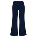 FP101 Katie Fold-over Flared Pants Navy Front
