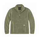 Carhartt Womens Loose Fit Fleece Pullover Dusty Olive Front