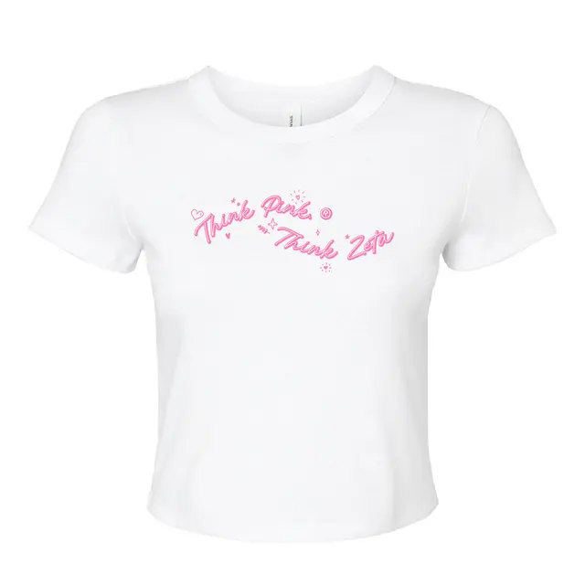 Zeta Tau Alpha Think Pink Script Philanthropy Shirt 2