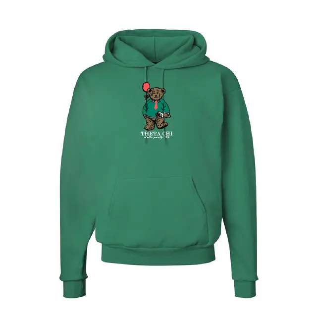 Theta Chi Teddy Bear with Balloon Date Party Hoodie 2