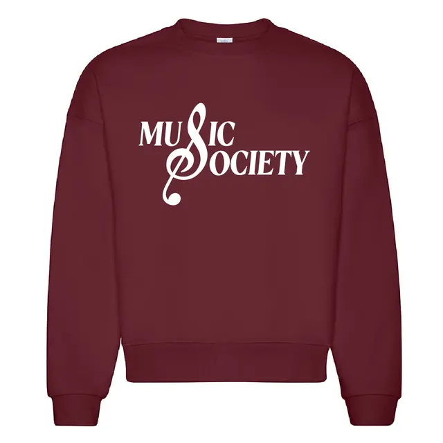 Music Society Treble Clef Text PR Crewneck 2